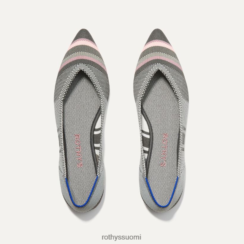 kenkä Rothy's pointti harmaa käänteinen raita naiset 0JD8JR16