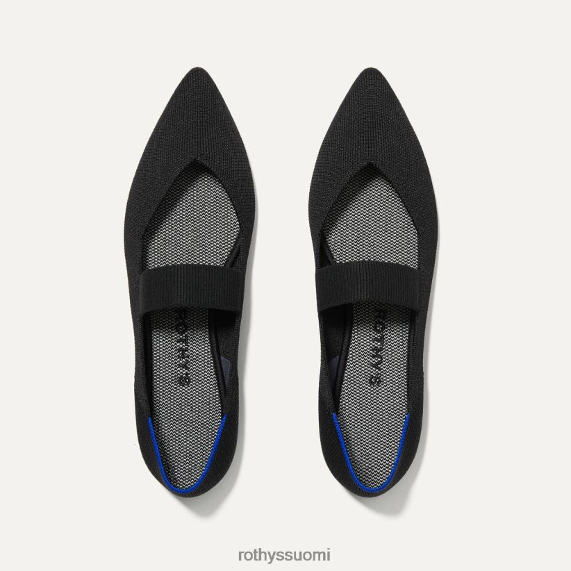 kenkä Rothy's pointti mary jane musta naiset 0JD8JR79