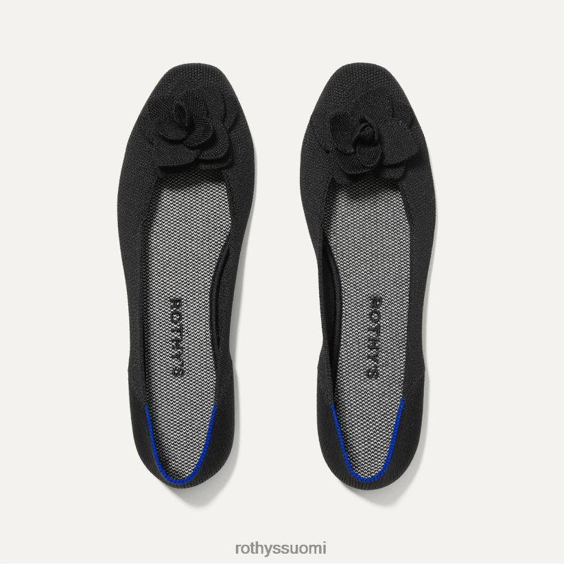 kenkä Rothy's terälehden neliö musta naiset 0JD8JR74